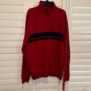 Izod suede jersey 1/2 zip-up